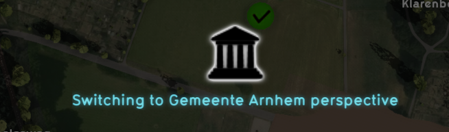 Switch panel shown when switching to a different Stakeholder