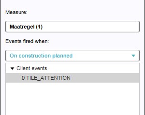 Add events to a level (right panel)