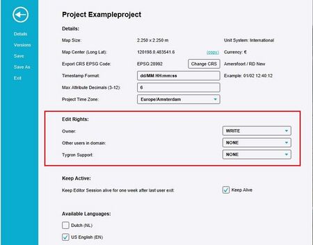 Editor permission rights