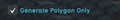 The Generate polygons only option can be selected. The geo-data will only be obtained for those polygons, and not the project rectangle.