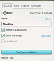 A Configuration Wizard button in a Water Overlay's Detail Panel.