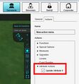 Click on the Attribute Actions entry, and check the desired Attribute Action