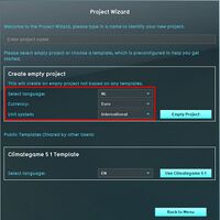 4. Select localization settings