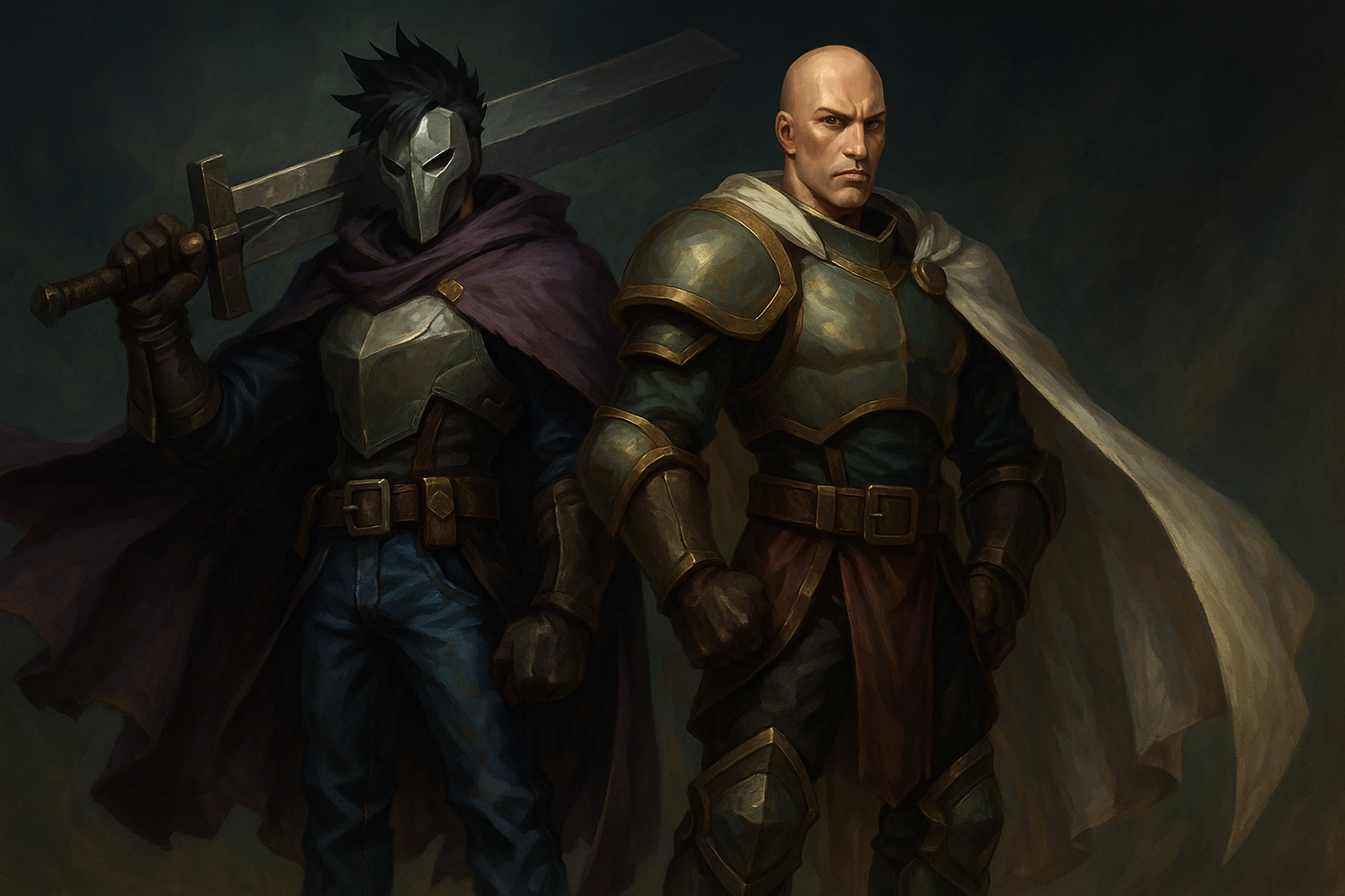 A photo of Bryden and Anduril, made by Lyran