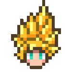 Golden Spiky Hair