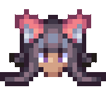 Pink Kitsune Long Hair